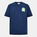 Casablanca Larche Tennis T Shirt Navy