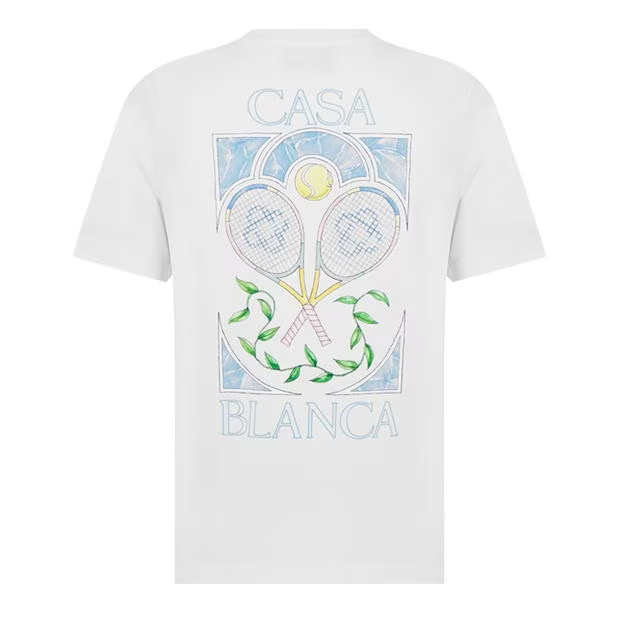 Casablanca Racket T Shirt White Casablanca
