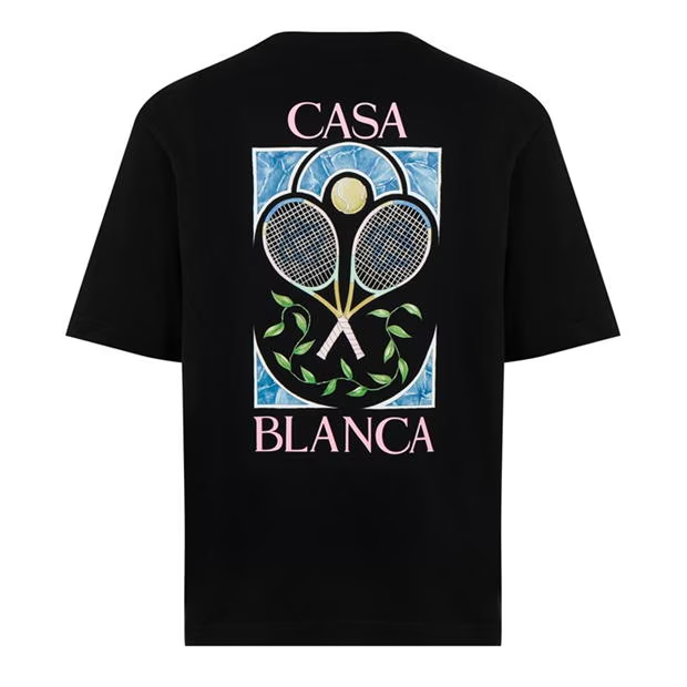Casablanca Racket T Shirt Black Casablanca
