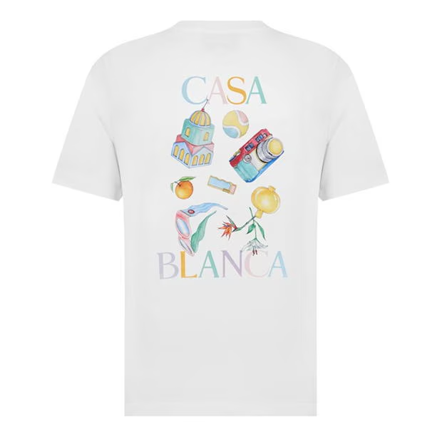 Casablanca Objects T Shirt White Casablanca