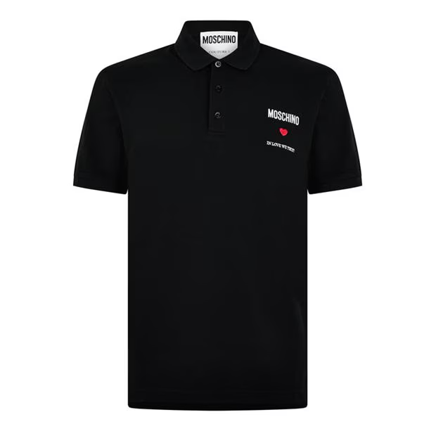 Moschino Love Logo Polo Black Moschino