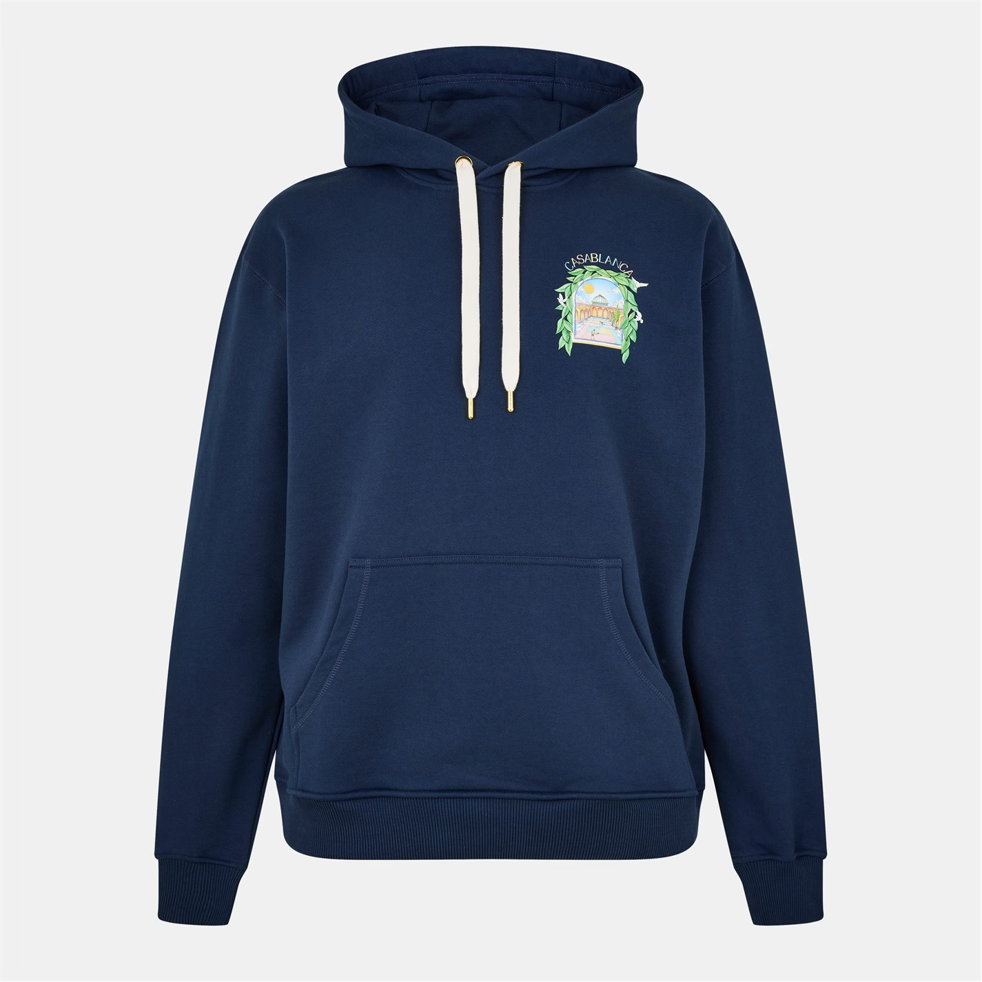 Casablanca Larche Tennis Hoodie Navy