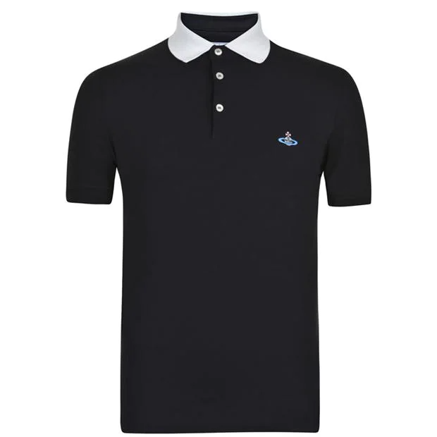 Vivienne Westwood Collar Polo Shirt Black Vivienne Westwood