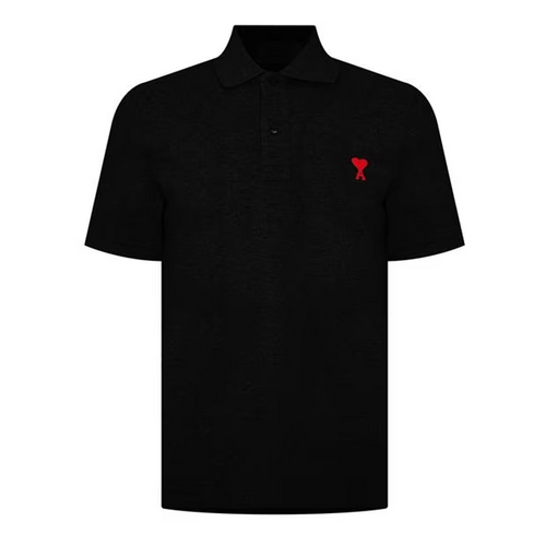 Ami Paris Logo Polo Black Ami Paris
