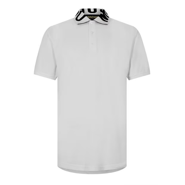 Moschino Collar Logo Polo White Moschino