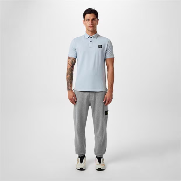 Stone Island Polo T Shirt Cielo
