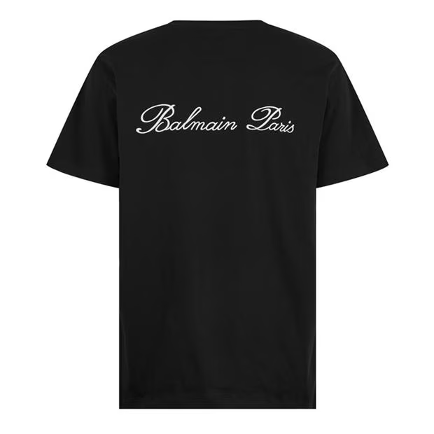 Balmain Signature T-Shirt Black Balmain