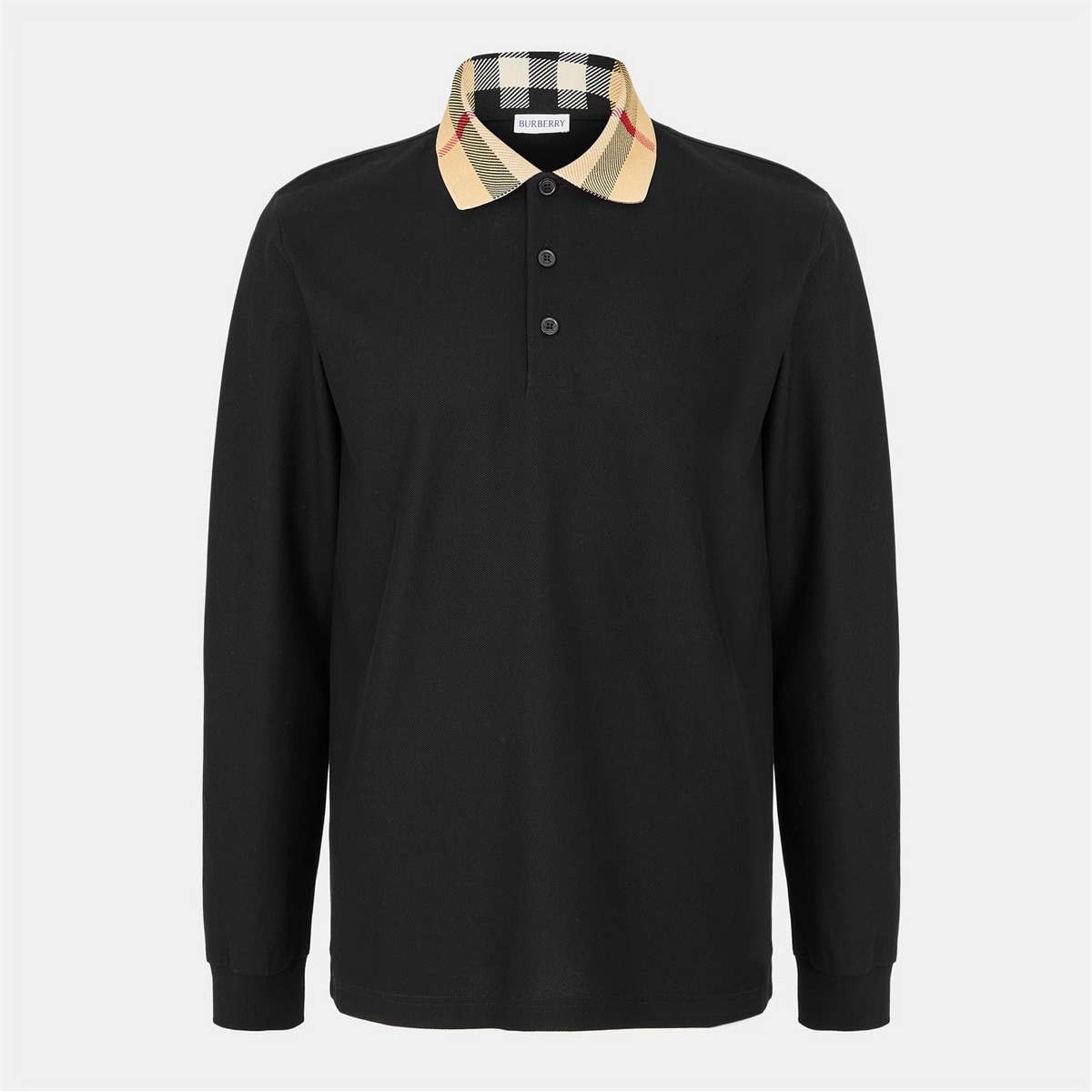 Burberry Cody Long Sleeve Polo Black