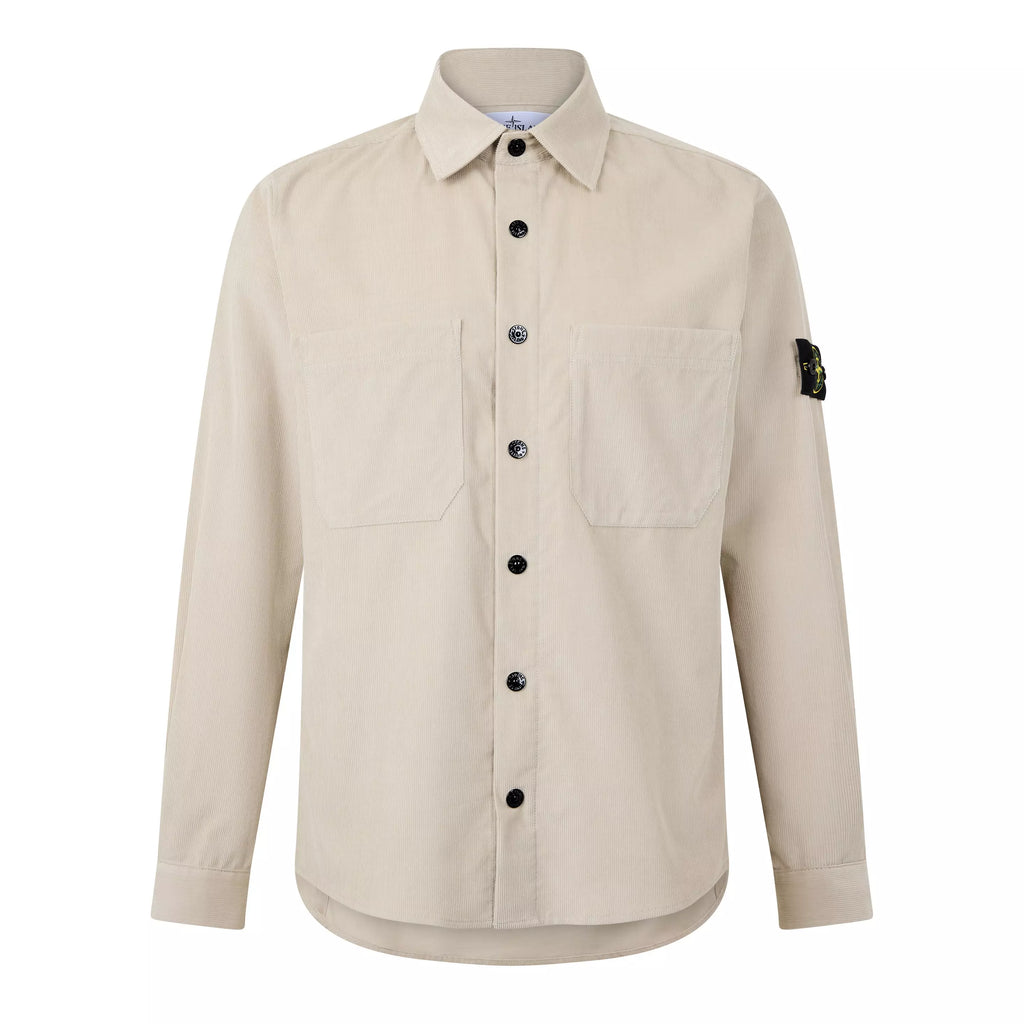 Stone Island Cord Overshirt Deserto