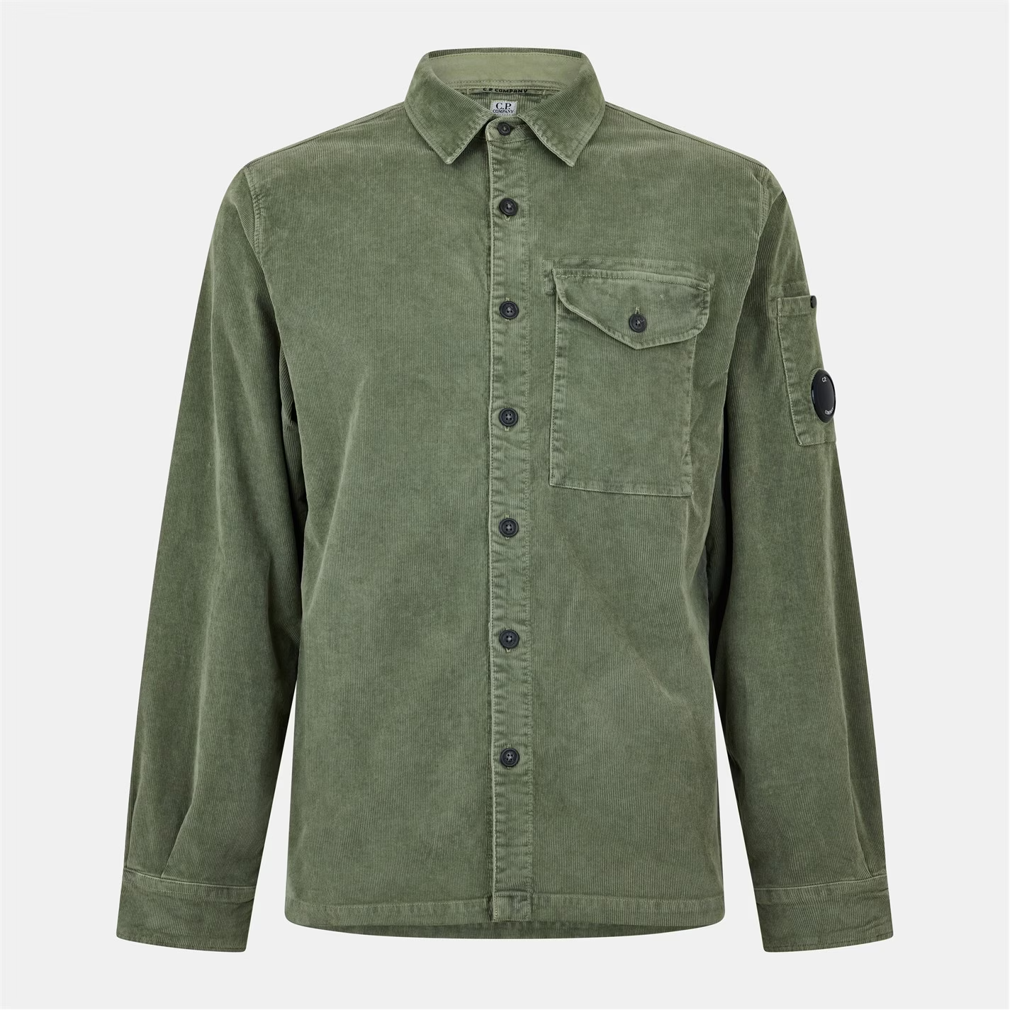 CP Company Cord Overshirt Olive