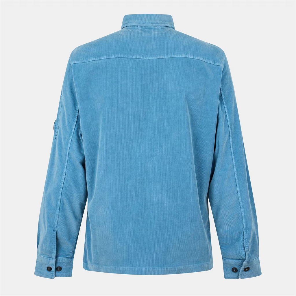 CP Company Cord Overshirt Blue