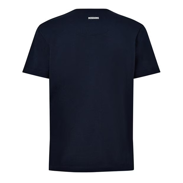 Missoni Printed Zig Zag T shirt Navy Missoni