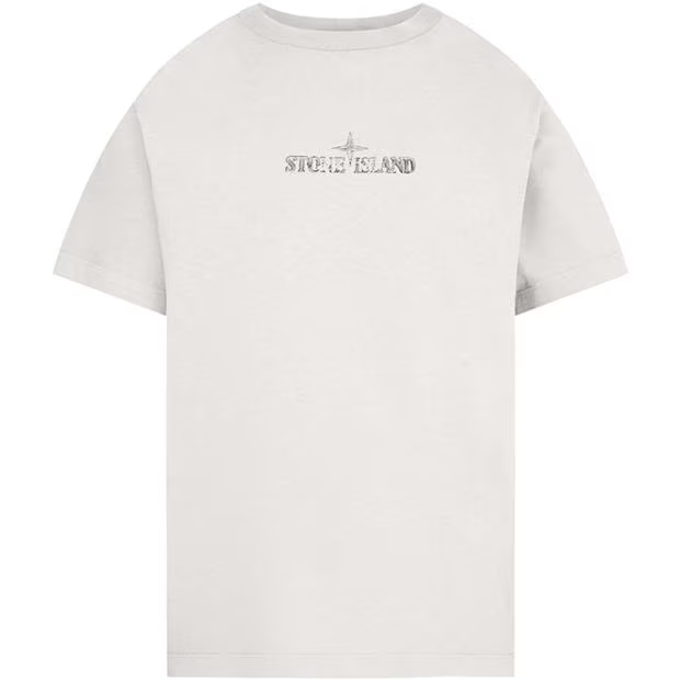 Stone Island SI Logo T Shirt White Stone Island