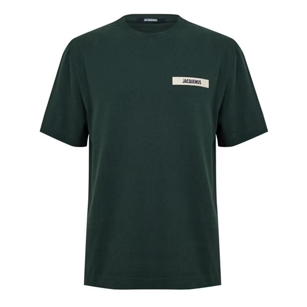 Jacquemus The Gros Grain Logo T Shirt Green