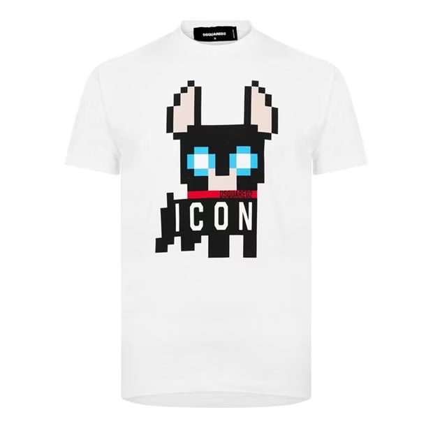 DSquared2 Icon Outline T-Shirt White Dsquared2