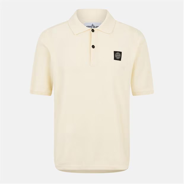 Stone Island Knit Compass Polo Beige