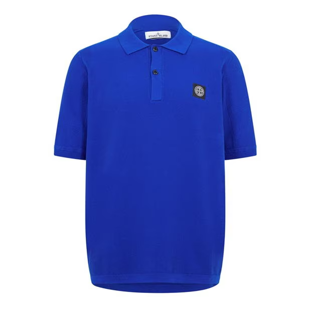 Stone Island Knit Compass Polo Bluette
