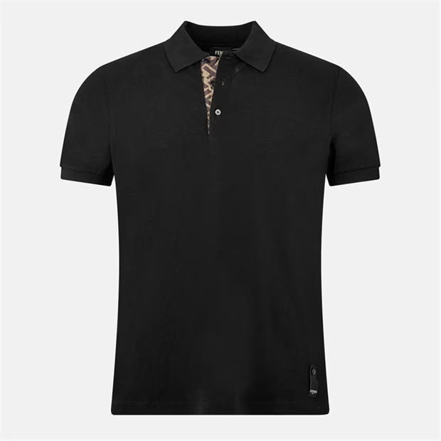 Fendi FF Detail Polo Black