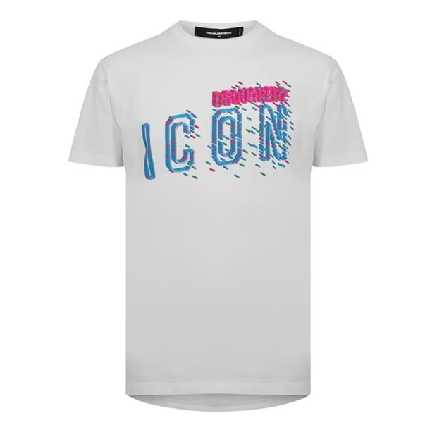 DSquared2 Icon Pixal T-Shirt White Dsquared2
