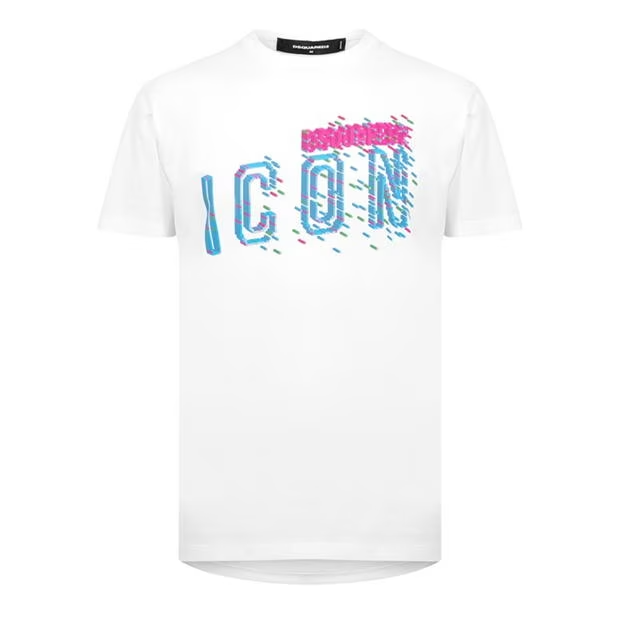 DSquared2 Icon Pixals T-Shirt White Dsquared2