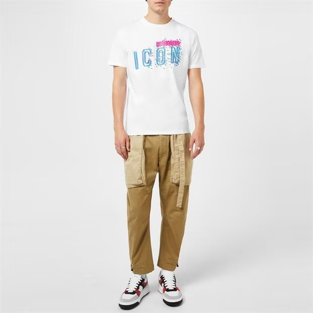 DSquared2 Icon Pixals T-Shirt White Dsquared2