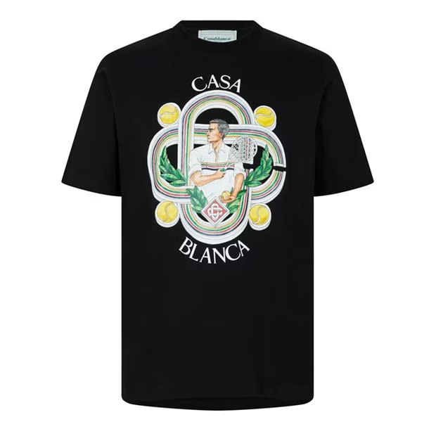 Casablanca Casa Le Joueur T Shirt Black Casablanca