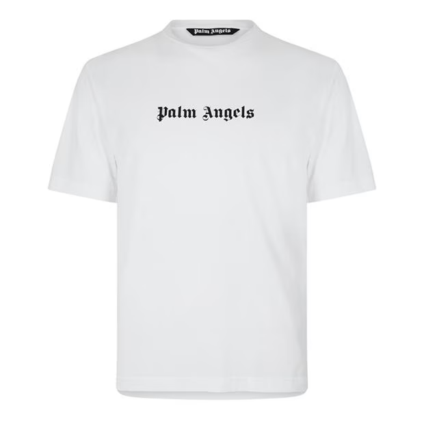 Palm Angels Logo T Shirt White Palm Angels
