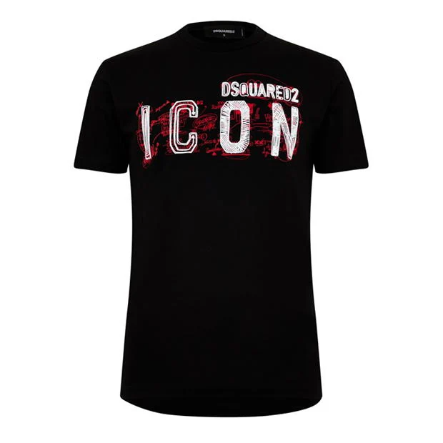 DSquared2 Icon Spray T-Shirt Black Dsquared2