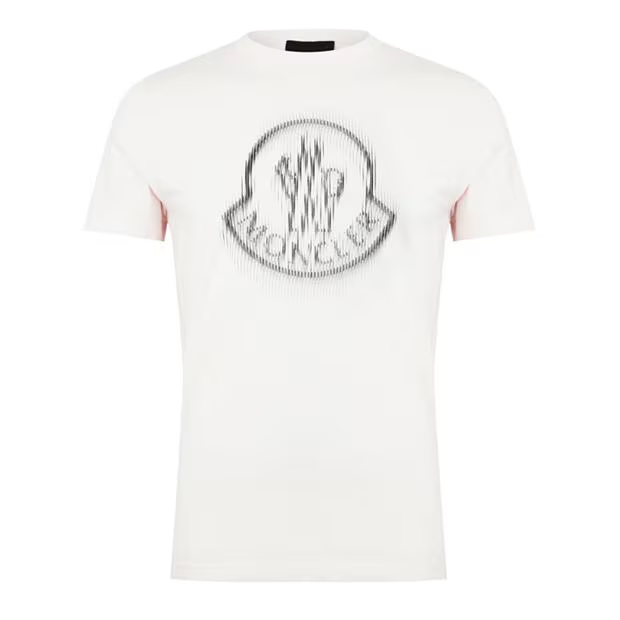 Moncler. Pixel Logo T shirt White