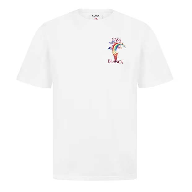 CASABLANCA Nature Teacher T-Shirt White