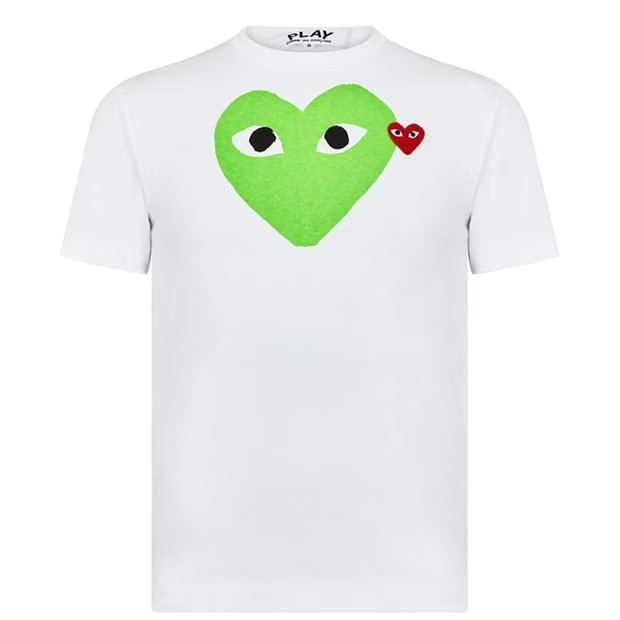Comme Des Garçons Play Logo T Shirt Green Comme-des-Garcons