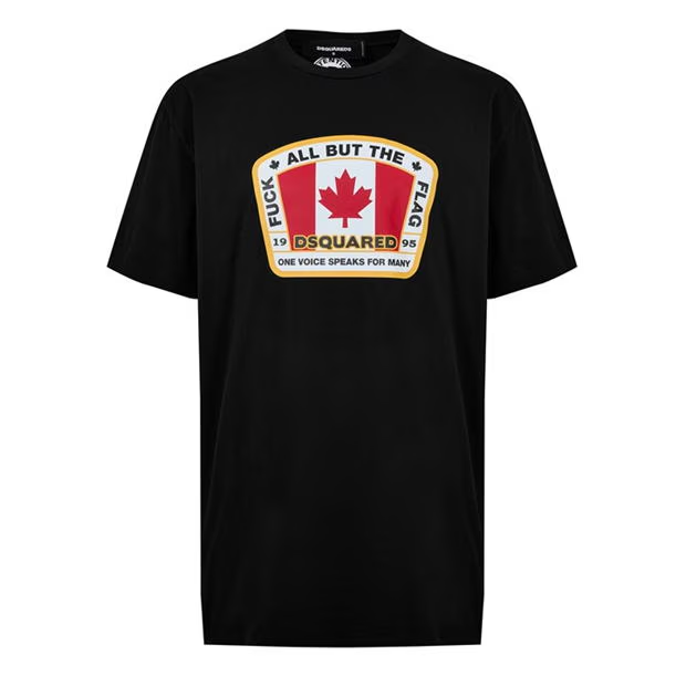 DSquared2 Flag T Shirt Black Dsquared2