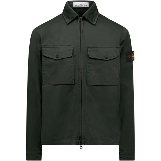 Stone Island Stretch Overshirt Muschio Stone Island