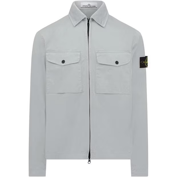 Stone Island Twill Overshirt Sky Stone Island