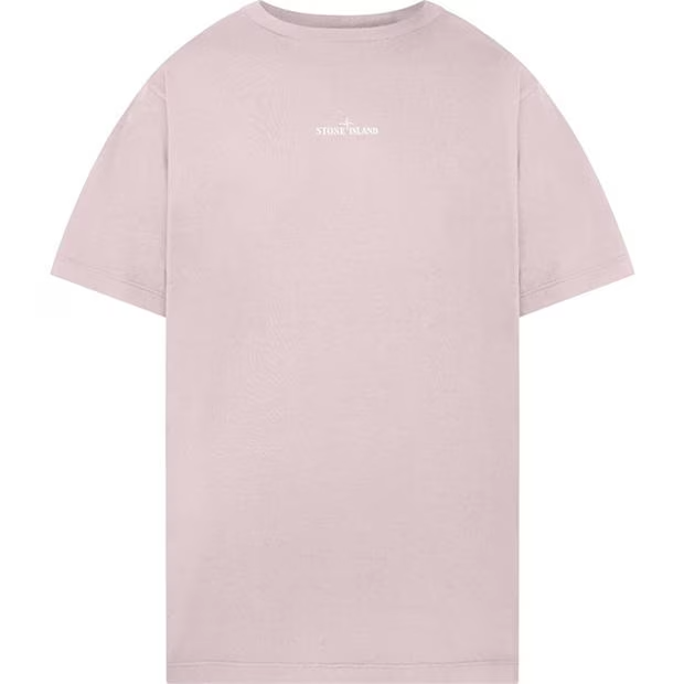 Stone Island Paint Print T Shirt Rosa Stone Island