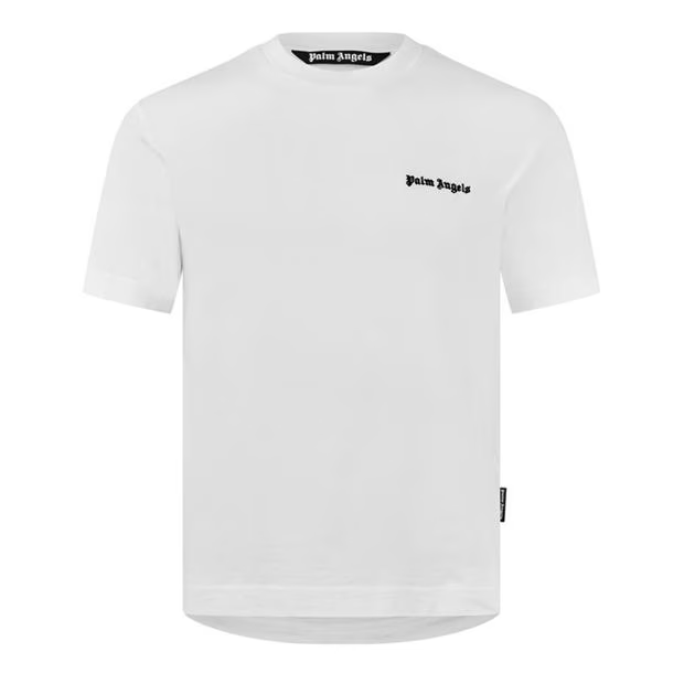 Palm Angels Logo T Shirt White Palm Angels
