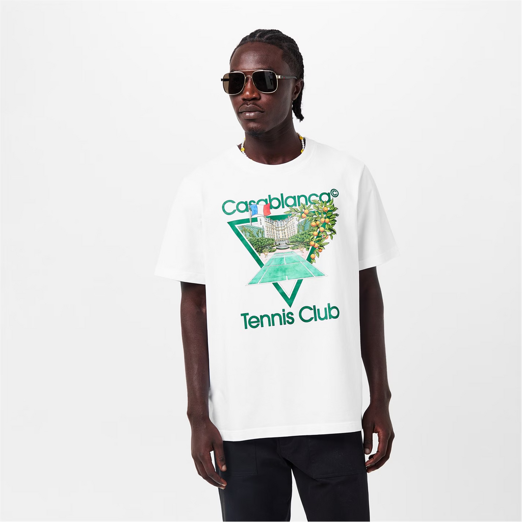 CASABLANCA Tennis Club Icon T-Shirt White