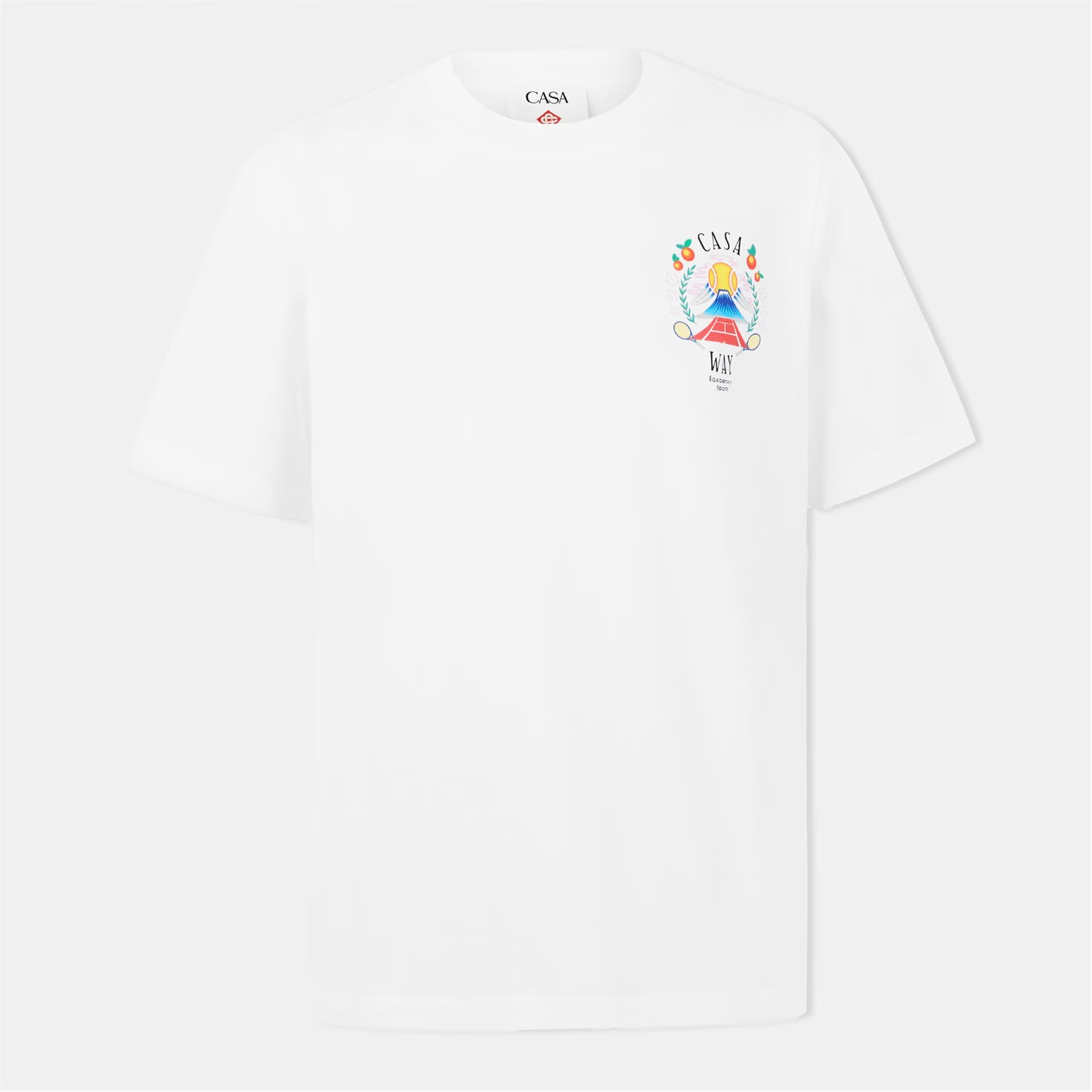 CASABLANCA Casa Way Mountain T-Shirt White