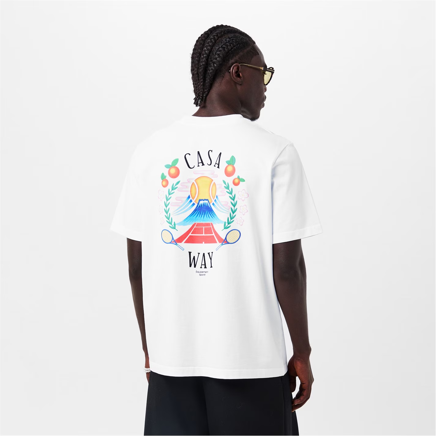 CASABLANCA Casa Way Mountain T-Shirt White
