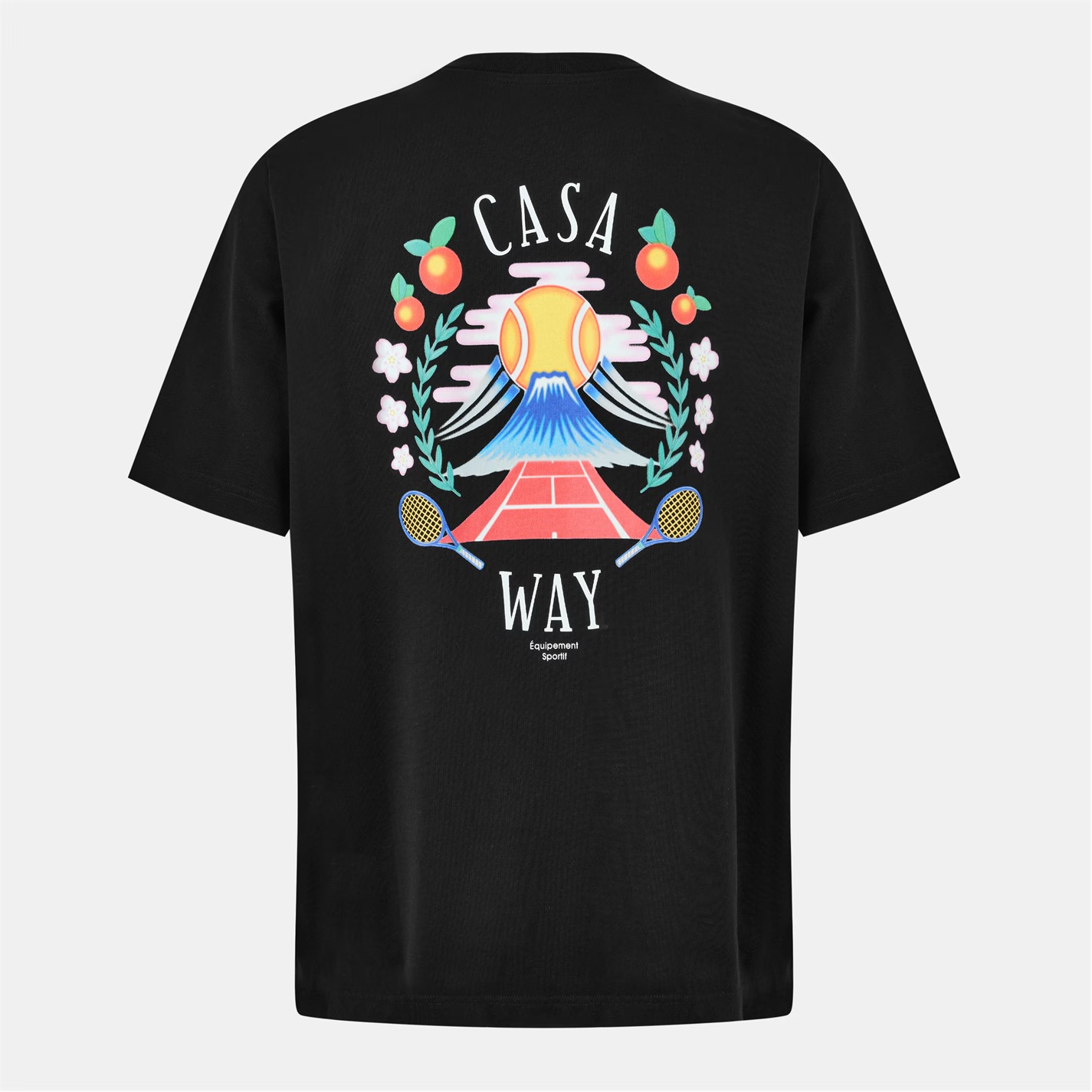 CASABLANCA Casa Way Mountain T-Shirt Black