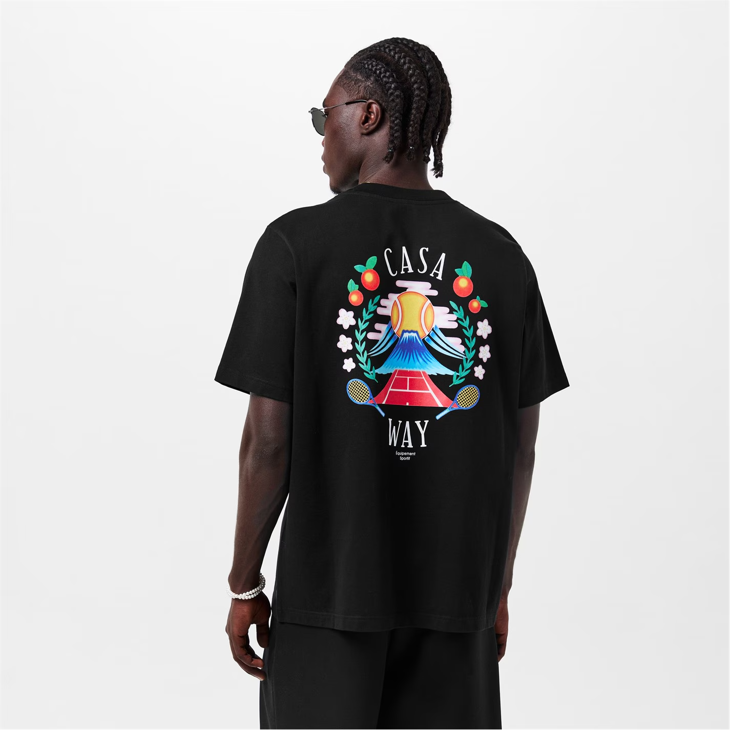 CASABLANCA Casa Way Mountain T-Shirt Black