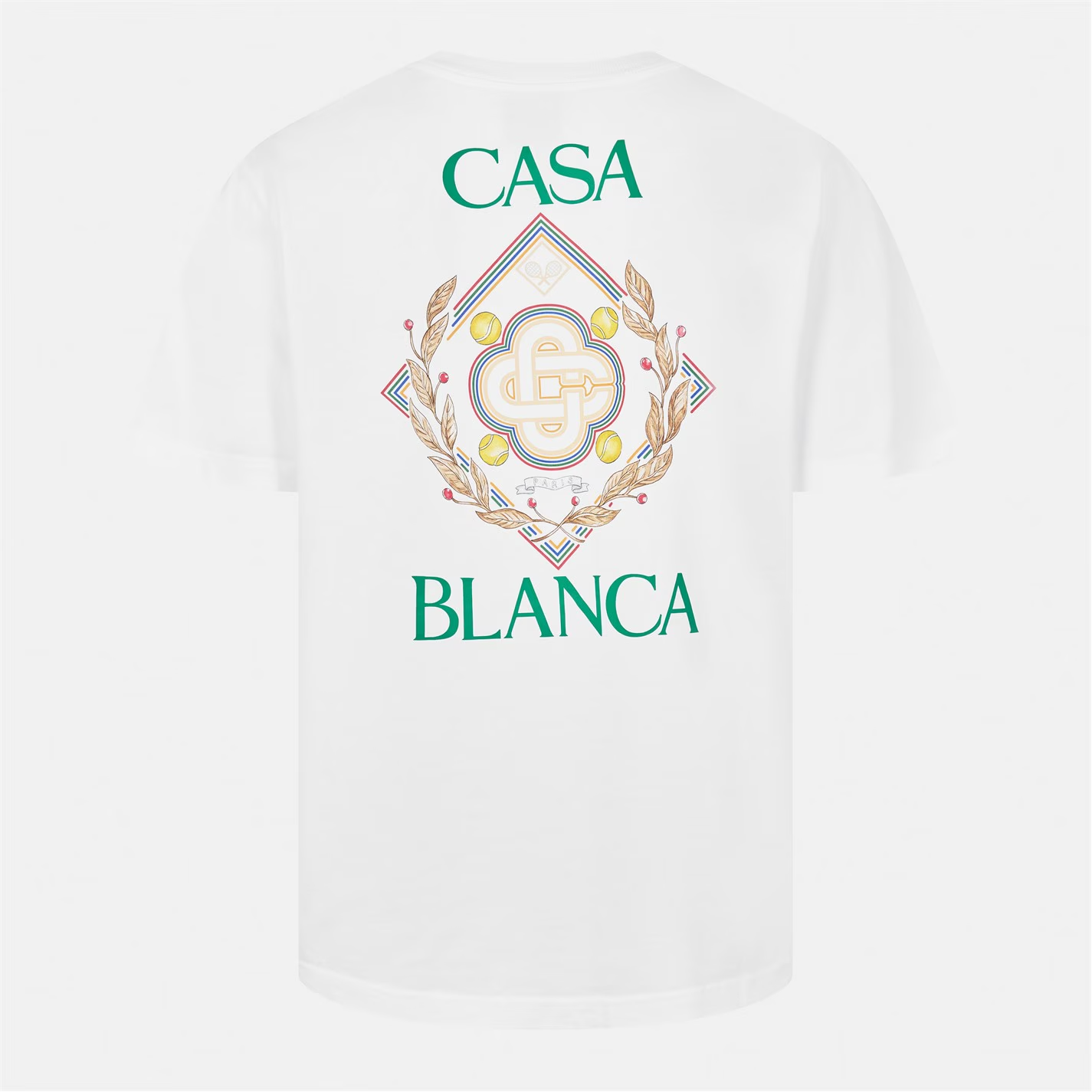 CASABLANCA Championship Diamond T-Shirt White