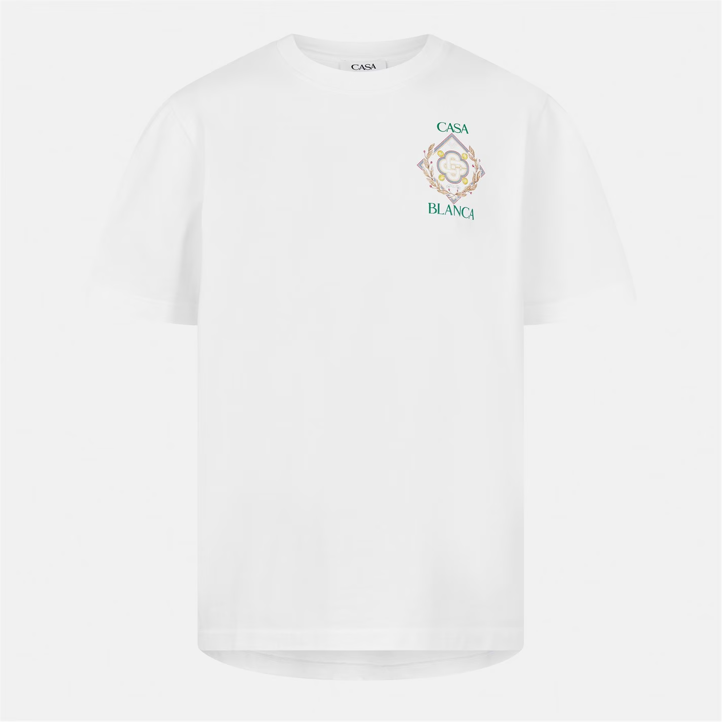CASABLANCA Championship Diamond T-Shirt White