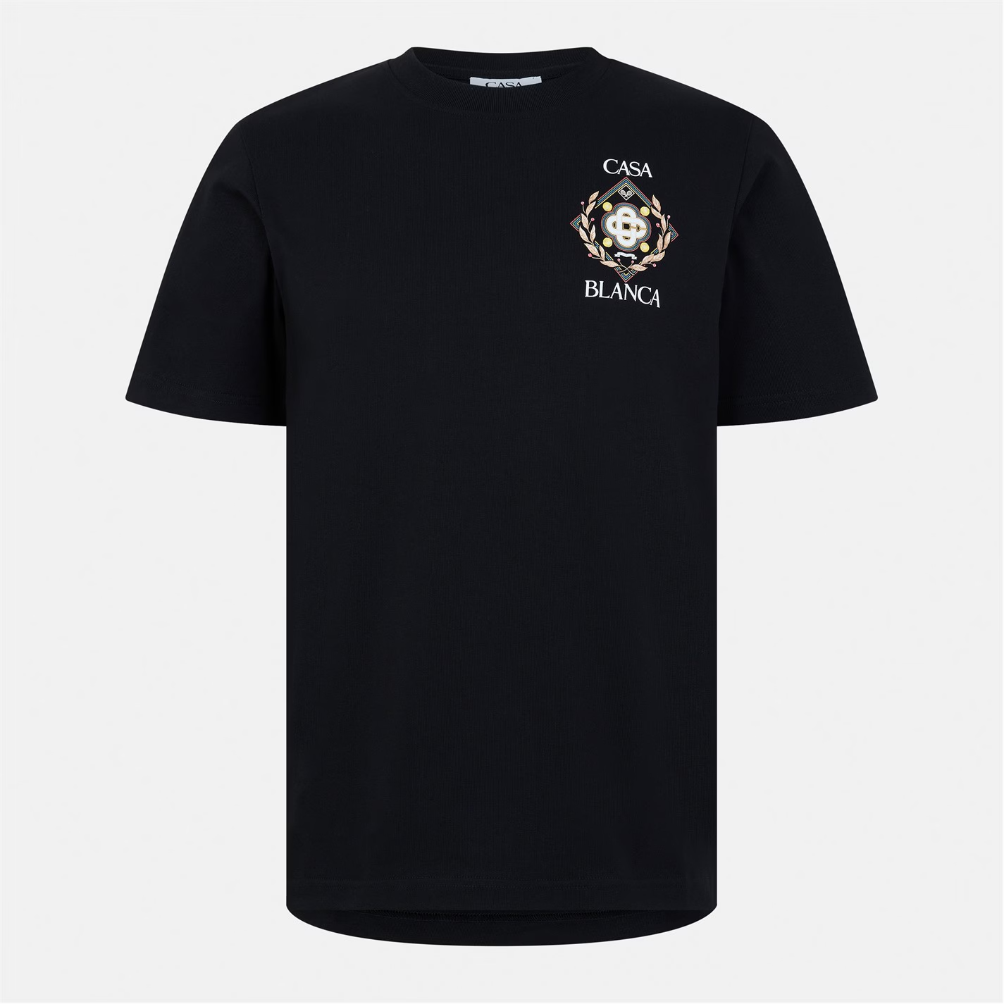 CASABLANCA Championship Diamond T-Shirt Black