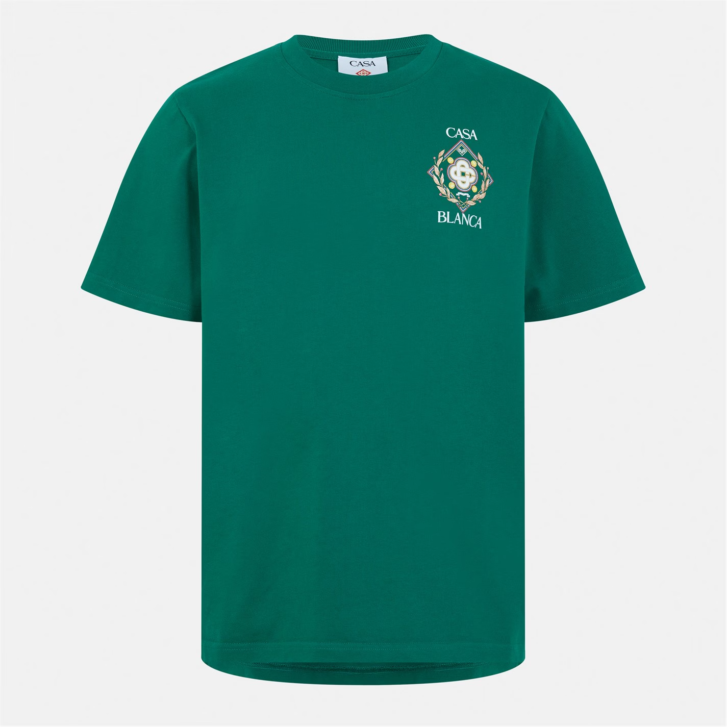 CASABLANCA Championship Diamond T-Shirt Green