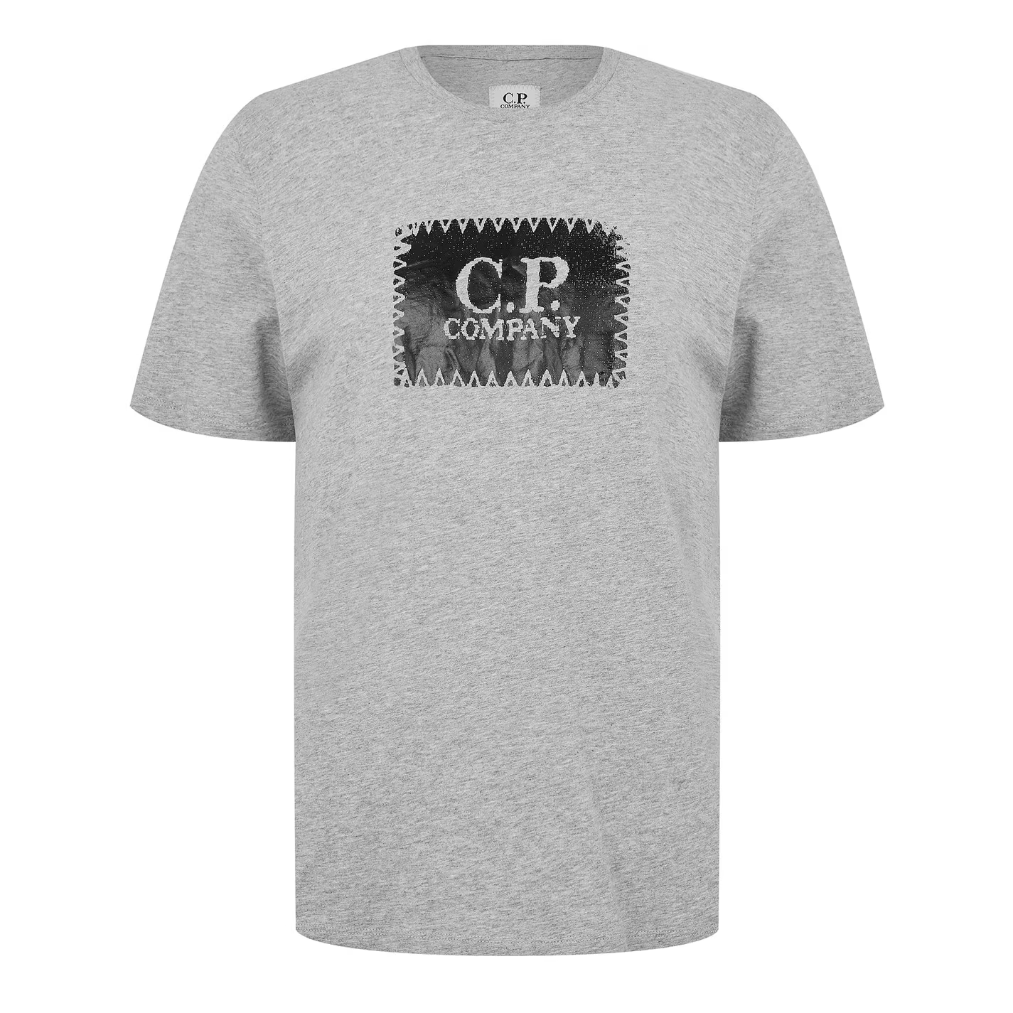 CP Company Block Logo T Shirt Grey