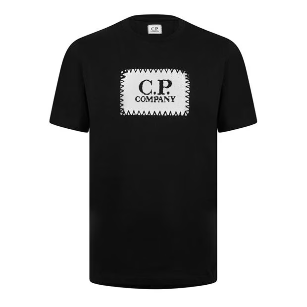 CP Company Logo T Shirt Navy CP Company