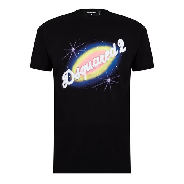 DSquared2 Shine Print T-Shirt Black Dsquared2