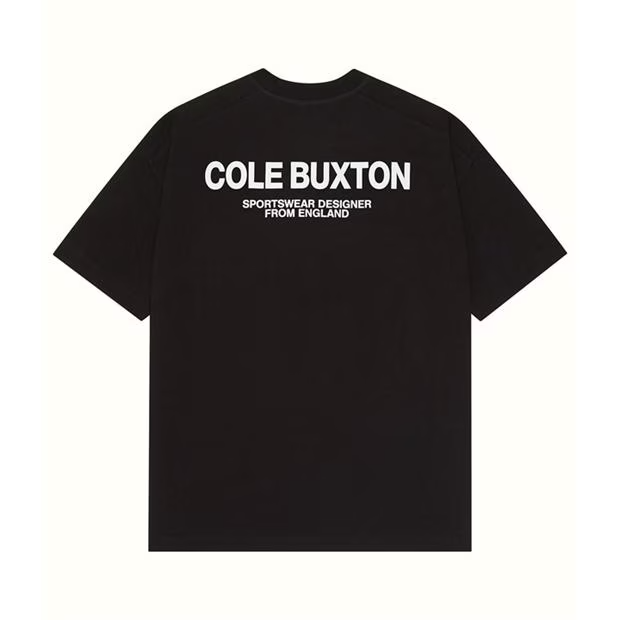 Cole Buxton Logo T Shirt Black Cole Buxton