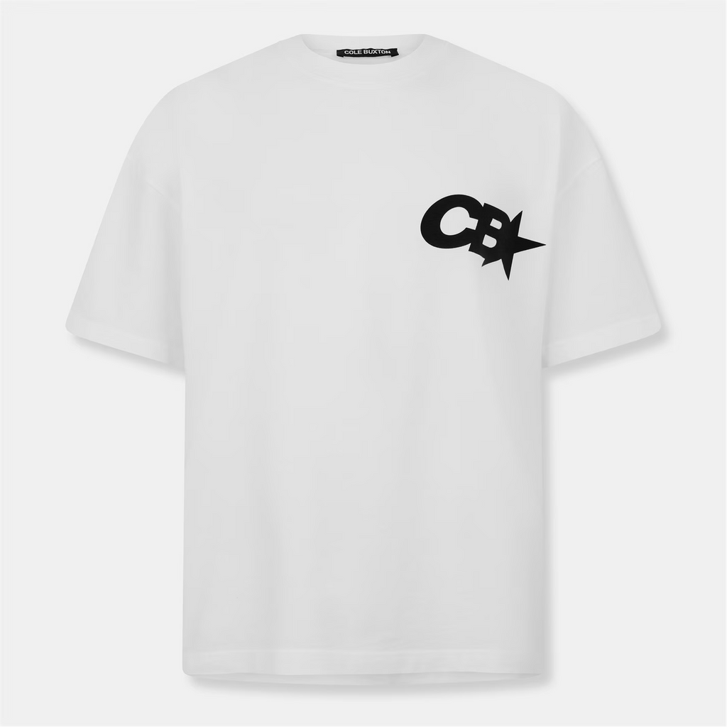 Cole Buxton Star Racing T Shirt White